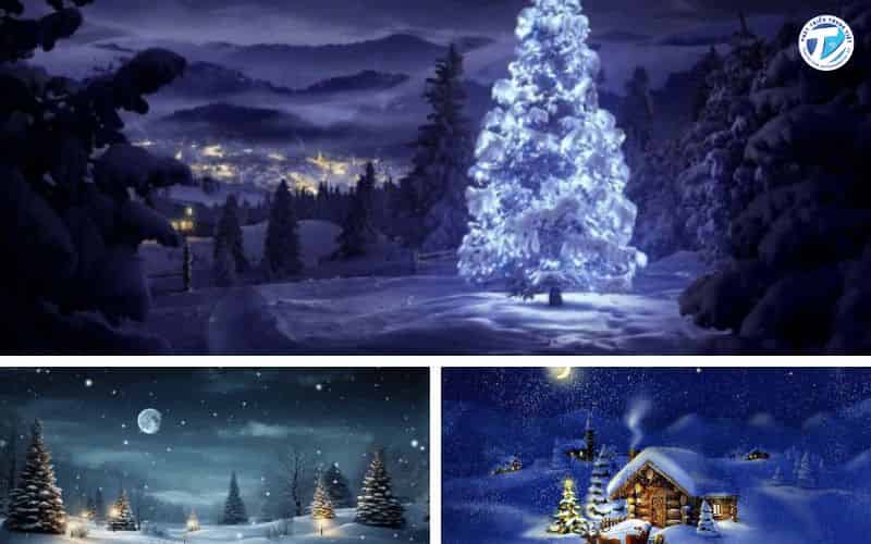Hình ảnh 100+ mẫu background noel động – Sống động