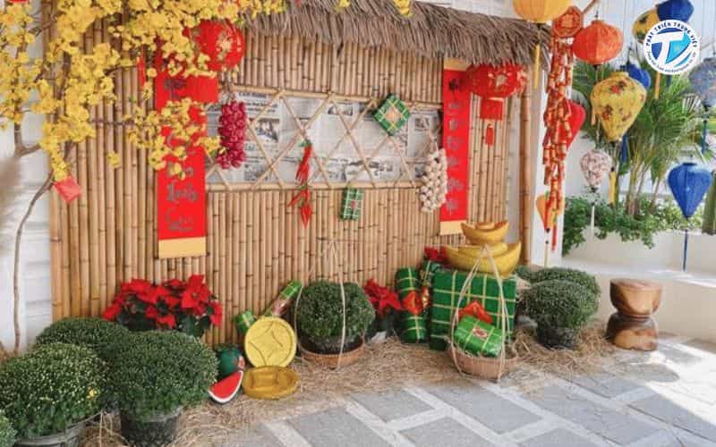 Hình ảnh cổng Tết truyền thống Chuẩn gu Việt