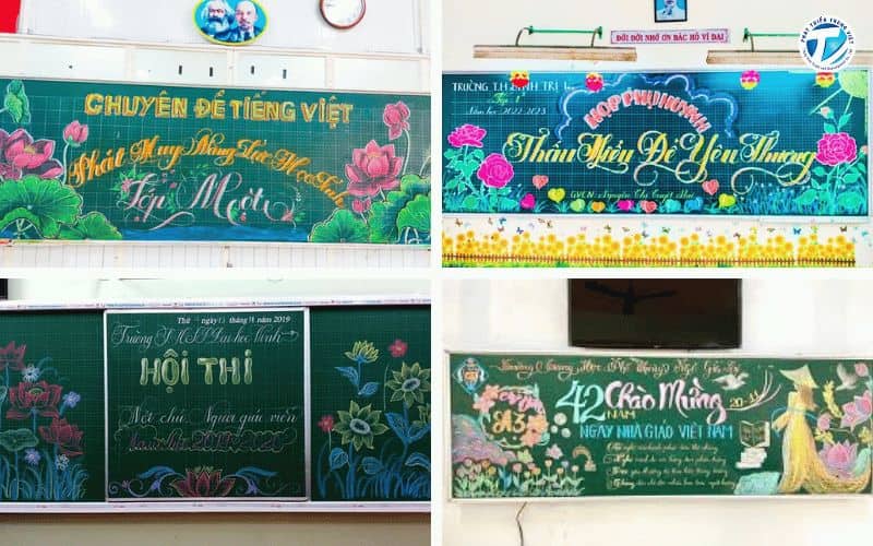 Hình ảnh mẫu trang trí bảng đẹp nhất từ các cuộc thi giáo viên giỏi