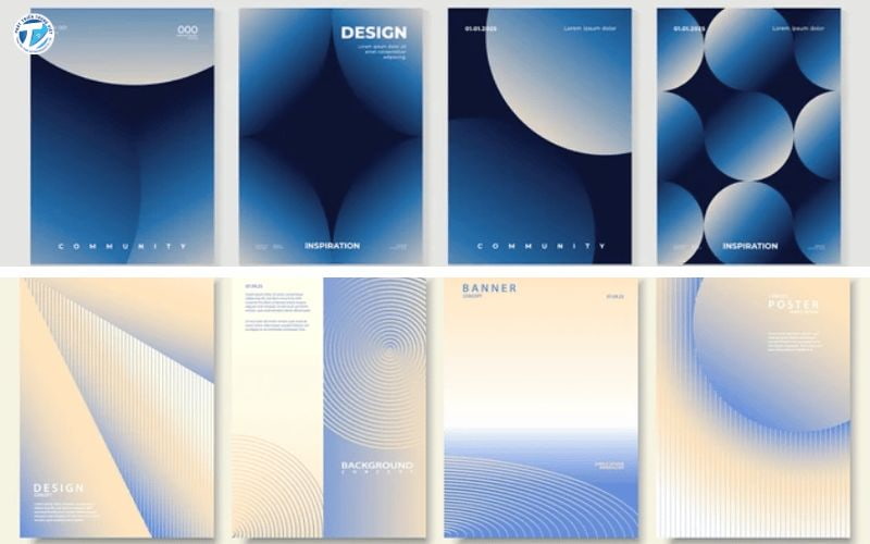 Hình ảnh thiết kế banner phong cách 3D và Gradient